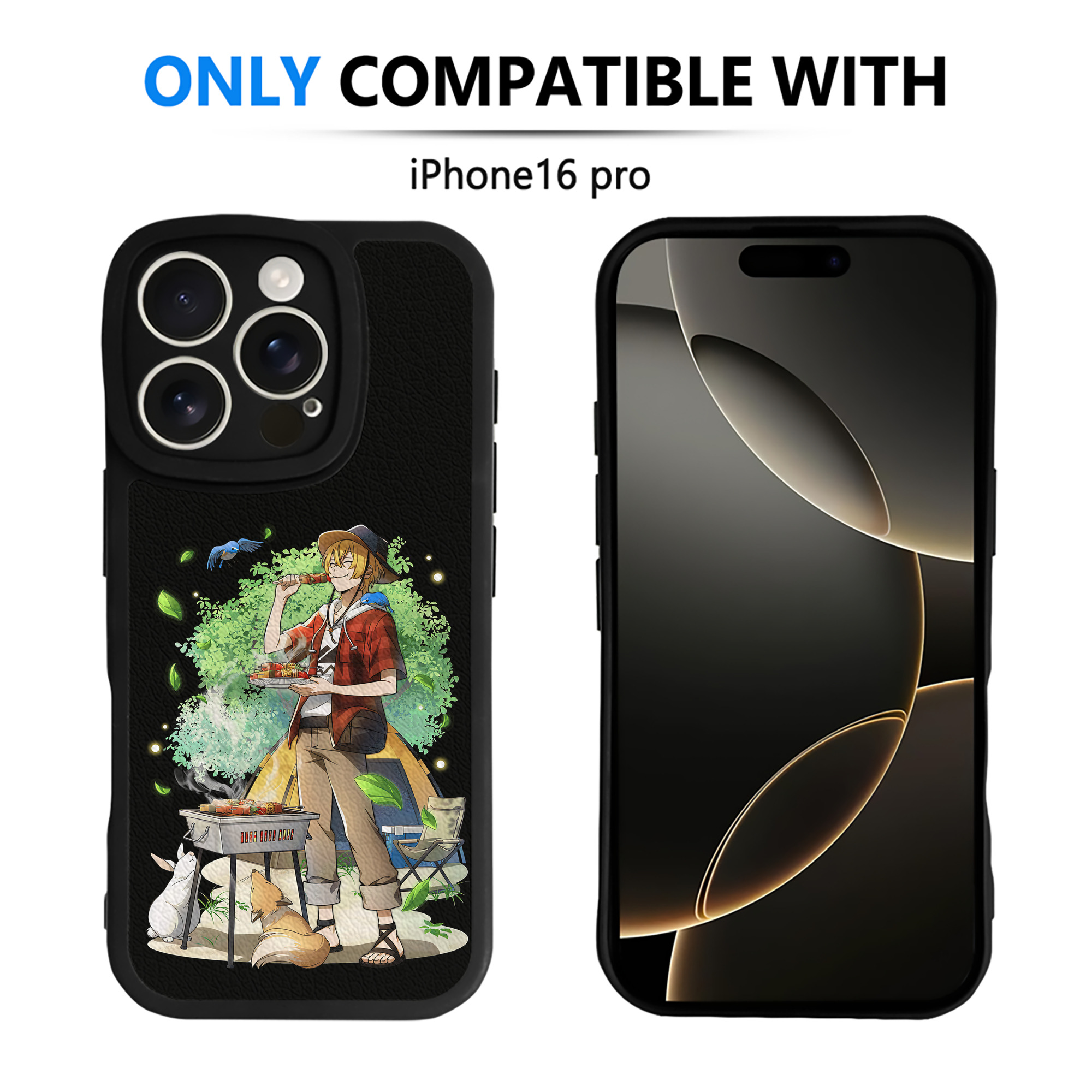 （画像用） 文豪ストレイドッグス Bungo Stray Dogs 【iPhone 16シリーズ対応】シリコンスマホケース（レザー調） 材質：シリコン